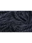 Трикотаж хлопковый MAX MARA Тёмный сине-серый в полоску и ёлочку MM H41/4 X40 1102599