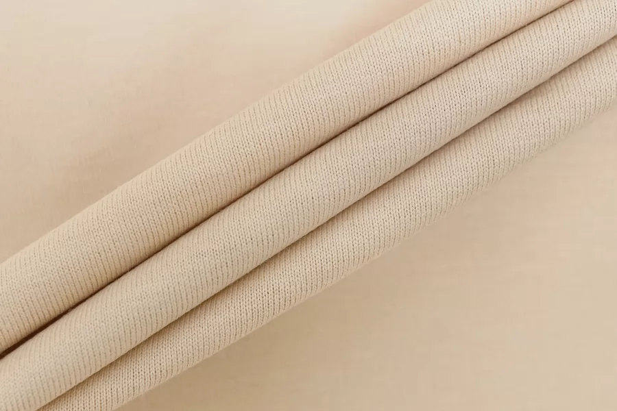 Трикотаж хлопковый мерсеризованный кулирка MAX MARA Светло-бежевый MM H38/5 P20 3102509