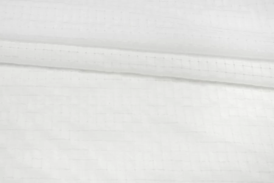 Вискоза блузочная в клетку Белая FRM H22/4 j10 11072501