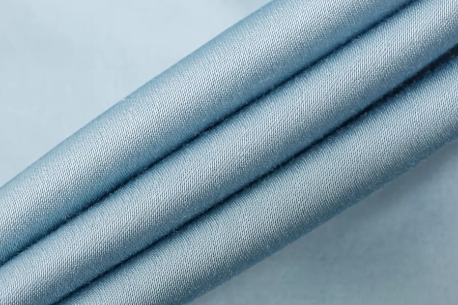 Атлас костюмный хлопковый Приглушенно-голубой FRM H10/9 Е44 11072502
