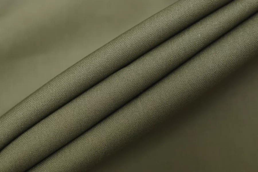 Хлопок рубашечный мерсеризированный Зеленый хаки FRM H4/5 C30 11072503