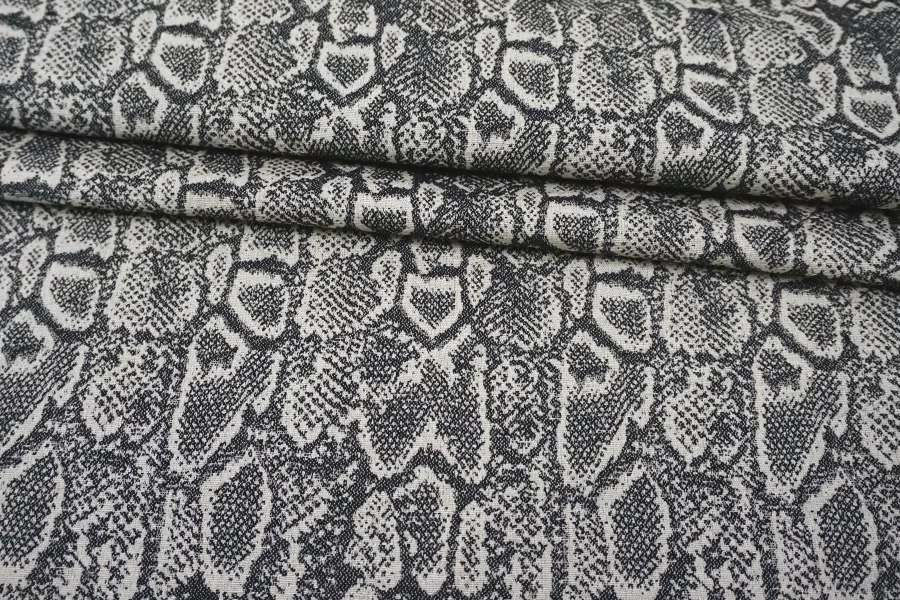 Лен жаккардовый костюмно-плательный Рептилия FRM H16 L20 11072516