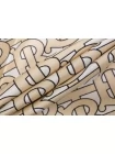 Шелковый твиловый платок BURBERRY  Бежевый 13062502