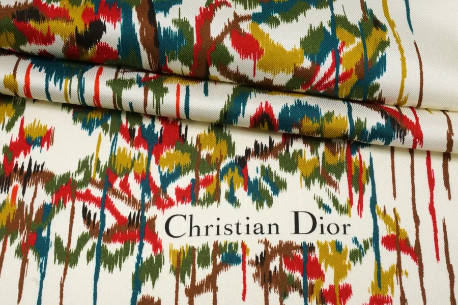 Шелковый твиловый платок DIOR  13062503