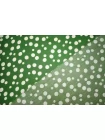 Атласная вискоза плательно-блузочная в Горошек на зелёном SMF H21/5 H50 15052504