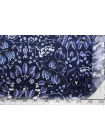 Вискоза креповая плательная Цветы на тёмно-синем SMF H21/13 i20 15052516