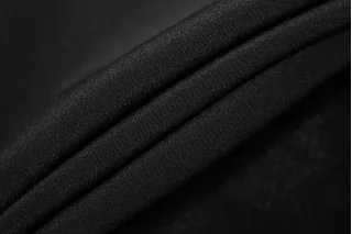 Крепдешин шелковый Черный IDT H30 О50 16072512