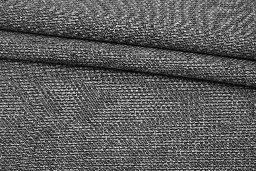 Твид льняной костюмный Серый IDT H68 L60 17062515