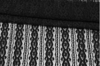 Гипюр стрейч Чёрный IDT H35 O44 17062521