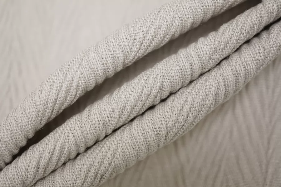 Лён с вискозой фактурный костюмно-плательный Светлый серо-бежевый в ёлочку BL H15 AA40 18032540