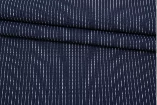 Костюмная шерсть в полоску Тёмно-синяя BNC H60/4 FF00 21052533