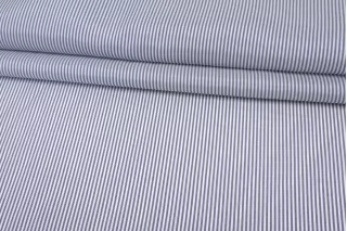 Подкладочная вискоза в полоску Сине-белая SF H50/1 U44 21062520