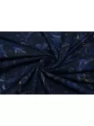 Батист хлопковый Черно-синий Цветы FRM H2/2 A33 29062570