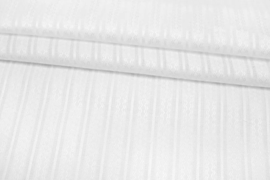 Рубашечный хлопок жаккардовый с мережкой Белый FRM Н4/1 А30 29062574