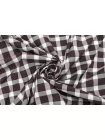 Хлопок рубашечный в клетку Коричнево-белый FRM Н6 B60 29062577