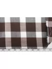 Хлопок рубашечный в клетку Коричнево-белый FRM Н6 B60 29062577