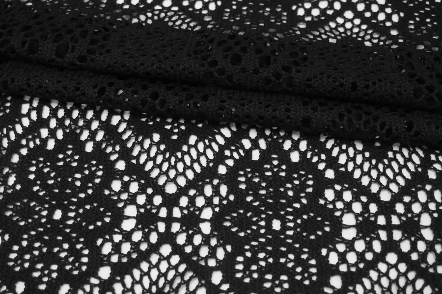 Макраме-кружево хлопковое Черное FRM H35 O44 29062588