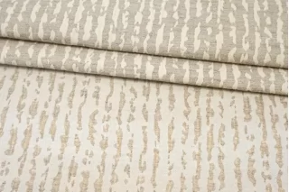 Костюмный хлопок со льном жаккардовый двусторонний Светло-бежевый FRM H16 C00 29062590