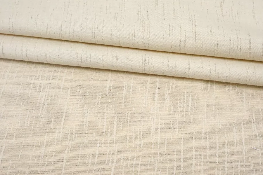 Хлопок со льном костюмный фактурный двусторонний Молочно-бежевый FRM H15 G50 29062597
