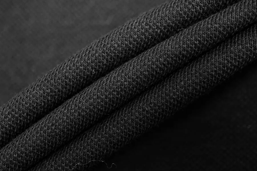 Трикотаж хлопковый пике Чёрный BL H42 R70 30052503