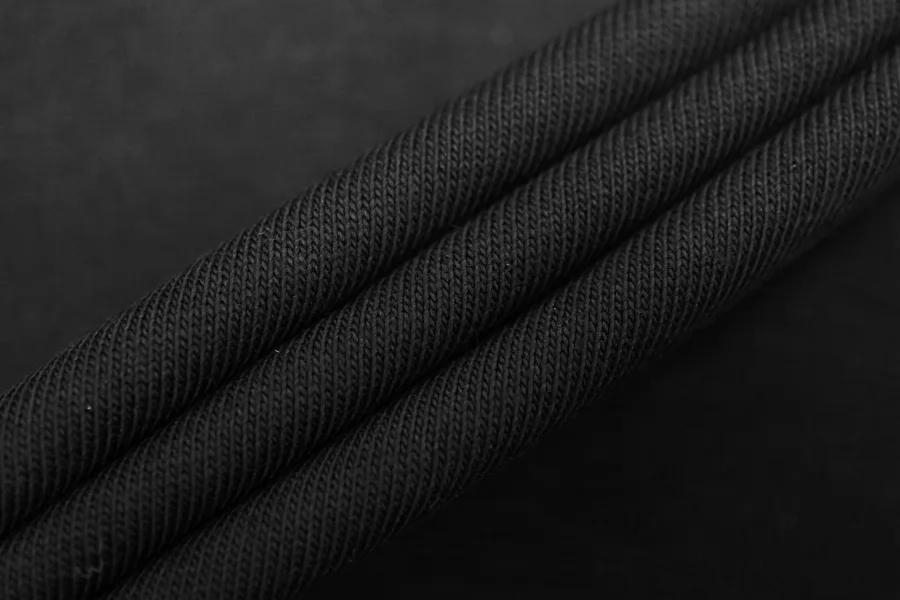 Трикотаж хлопковый кулирка Черный BL H38 R70 30052504