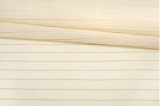 Хлопок с шёлком рубашечно-плательный в полоску Молочный A30 H2/3 30052519