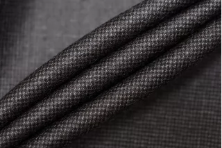 Костюмно-плательная шерсть с кашемиром CERRUTI Чёрно-серая BL H62 FF10 30052564