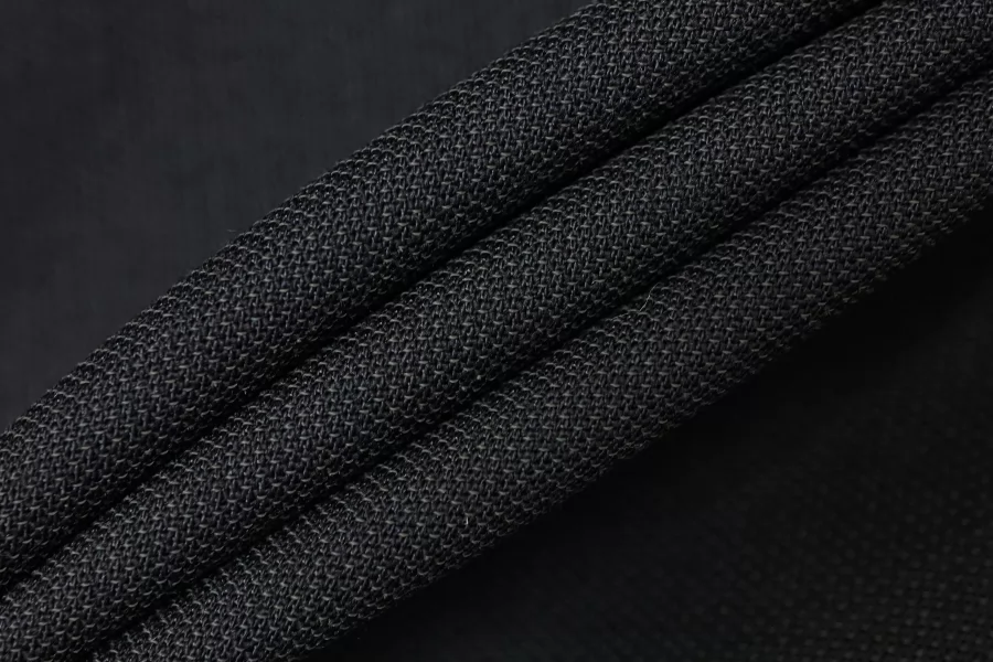 Костюмная шерсть креповая Чёрная BL Н59/6 JJ50  30052578