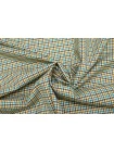 Костюмная шерсть GUCCI Бирюзово-жёлто-коричневая в клетку BL H62 FF40 3062515