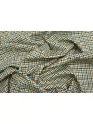 Костюмная шерсть GUCCI Бирюзово-жёлто-коричневая в клетку BL H62 FF40 3062515
