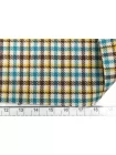 Костюмная шерсть GUCCI Бирюзово-жёлто-коричневая в клетку BL H62 FF40 3062515