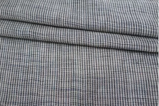 Твид лён с люрексом Бело-синий CVC H68 L30 31052530