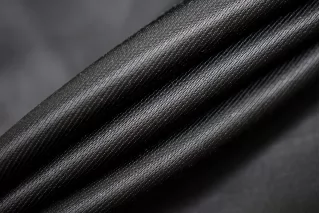 Подкладочная вискоза с хлопком плотная Чёрная CMF H50/9 U50 6062522