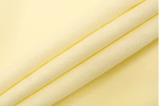 Трикотаж хлопковый кулирка Сливочно-жёлтый KZ H38/5 P40 7052506