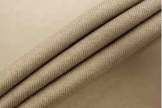 Трикотаж хлопковый мерсеризованный кулирка Тёмно-бежевый KZ H38/5 P60 7052510