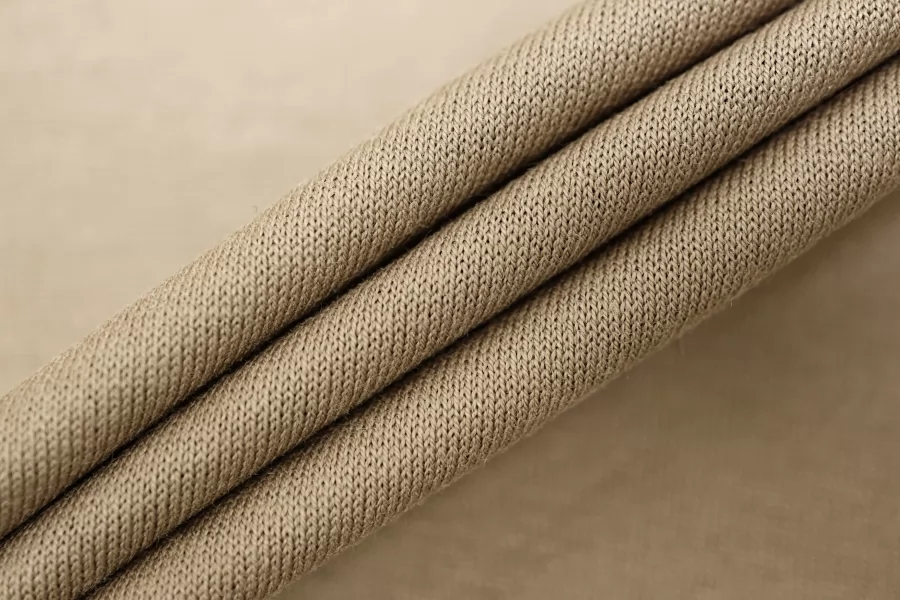 Трикотаж хлопковый мерсеризованный кулирка Тёмно-бежевый KZ H38/5 P60 7052510