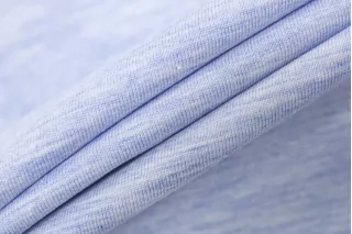 Трикотаж хлопковый мерсеризованный Голубой меланж H38/3 Р50 7052513