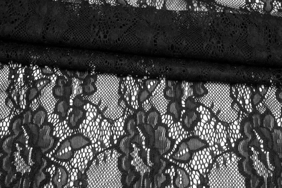 Гипюр Чёрный CVC H35 F66 31052515