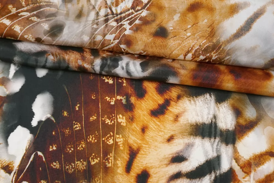 Шёлк плательно-блузочный MAX MARA Перья и анималистика MM H31 N40 14042533