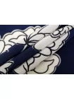 Крепдешин шёлковый Max Mara Цветы на тёмно-синем MM H31 N40 14042538