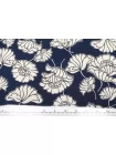 Крепдешин шёлковый Max Mara Цветы на тёмно-синем MM H31 N40 14042538