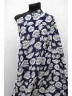 Крепдешин шёлковый Max Mara Цветы на тёмно-синем MM H31 N40 14042538