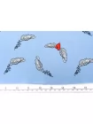 Вискоза креповая IBLUES Сердечки на голубом MM H21/5 H60 14042544