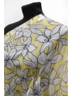 Шифон шёлковый MAX MARA Цветы на жёлтом MM H28/1 N50 14042550