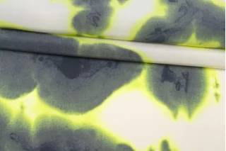 Крепдешин шёлковый Max Mara Тай-дай молочно-серый MM H31 N40 14042554