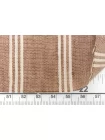 Лён плательно-костюмный MAX MARA Молочно-коричневый в полоску MM H16/2  G40 14042556
