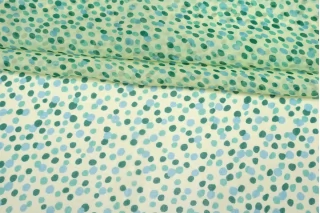 Шифон шёлковый MAX MARA Горошек на бледно-жёлтом MM H28/1 N50 14042559