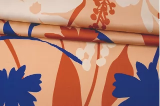 Атласная вискоза плательно-блузочная Max Mara Цветы MM H21/2 i30 14042564