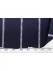 Поливискоза костюмно-плательная MAX MARA Тёмно-синяя в белую полоску MM H64 BB40  15042542