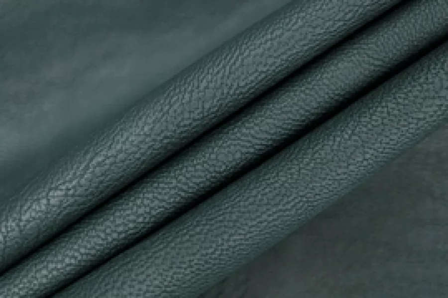 Экокожа на хлопке MAX MARA Тёмно-бирюзовая MM LL60 H17/6 15042558